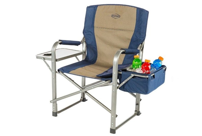 Kamp-Rite Directors Chair With Side Table & Cooler