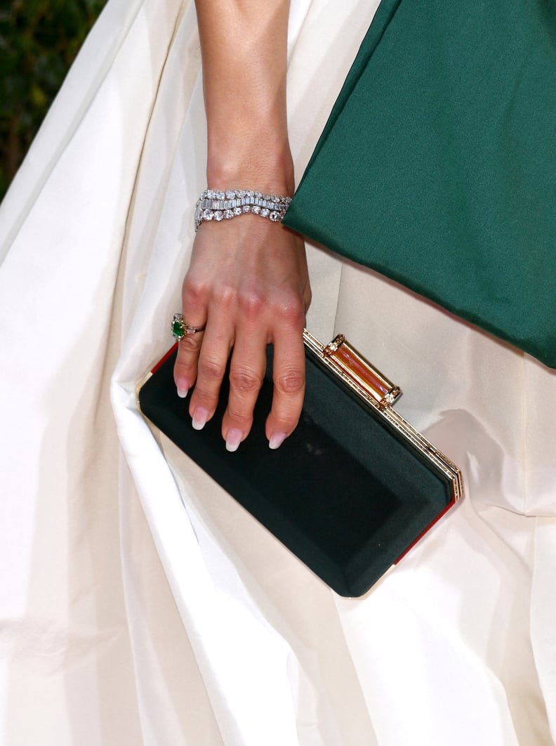 Jennifer Lopez's French Manicure at the 2020 Golden Globes