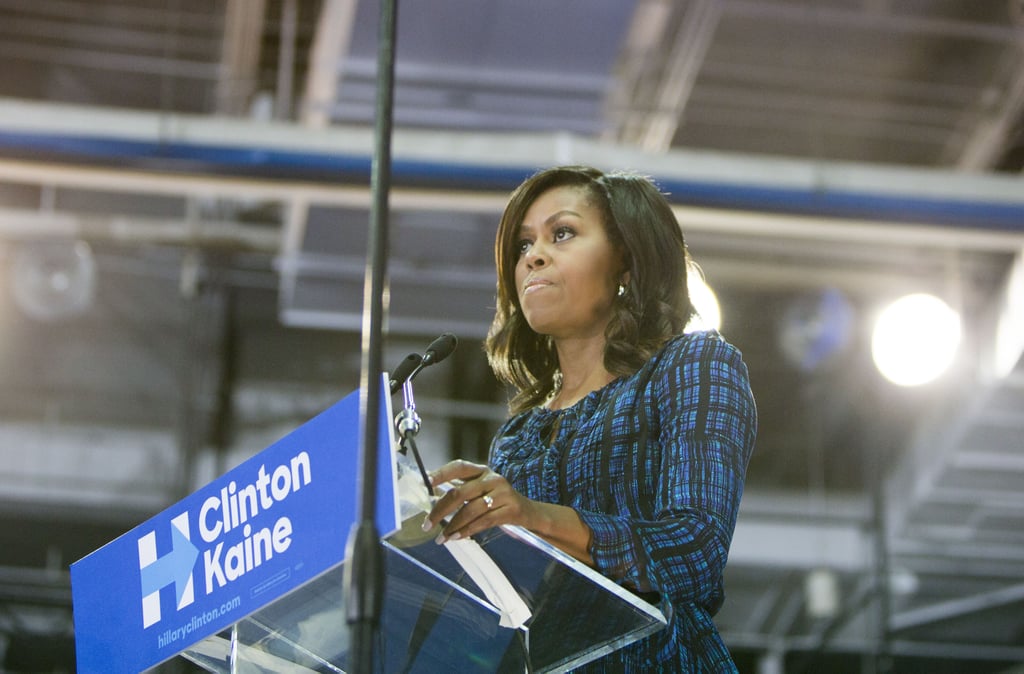 Michelle Obama's Campaign Dress Sends Out a Message on Its Own