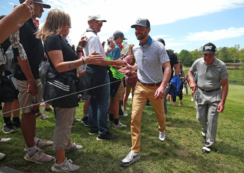 Justin Timberlake With Son Silas at PGA Golf Tour 2019