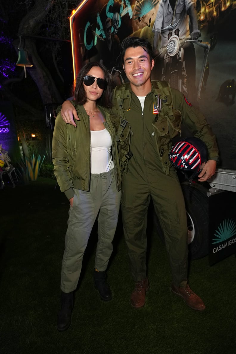 Liv Lo Golding and Henry Golding as "Top Gun" Pilots