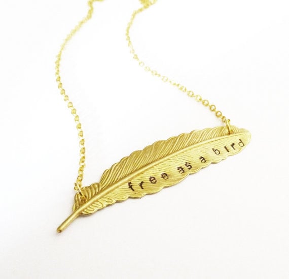 Harry Potter feather necklace