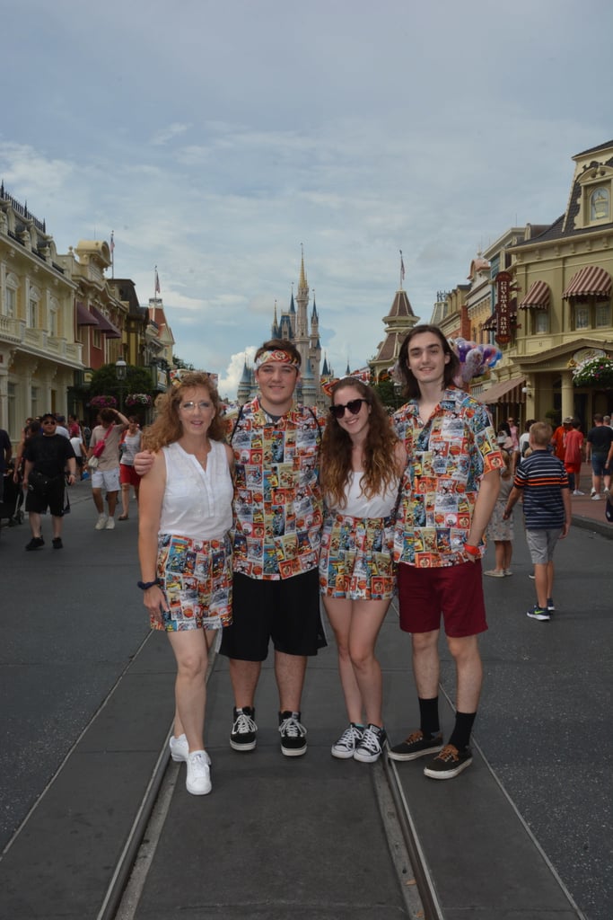 Girl Makes Matching Disney Costumes For Vacation