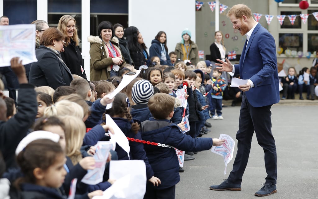 Prince Harry Explaining Meghan Markle's Pregnancy to Kids