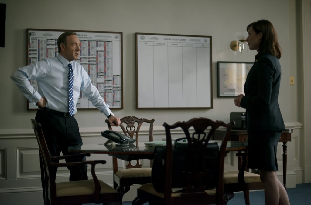 Spacey and Parker on House of Cards.
Source: Netflix