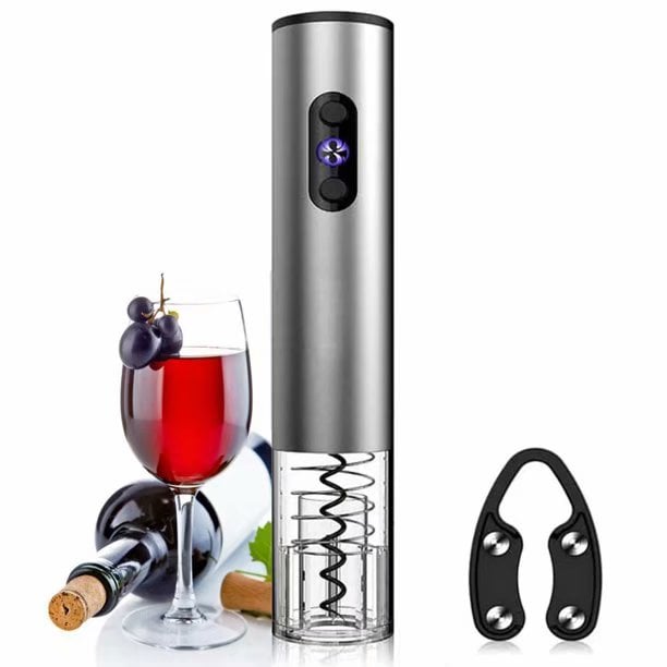 An Electric Wine-Bottle Opener: Cordless Automatic Electric Wine Bottle Opener