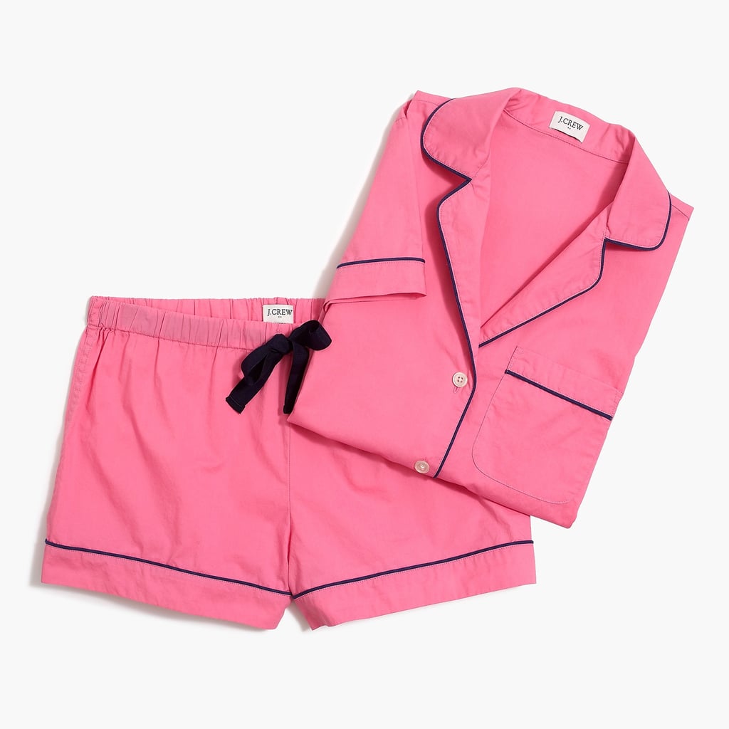 J. Crew Short-sleeve end-on-end pajama set
