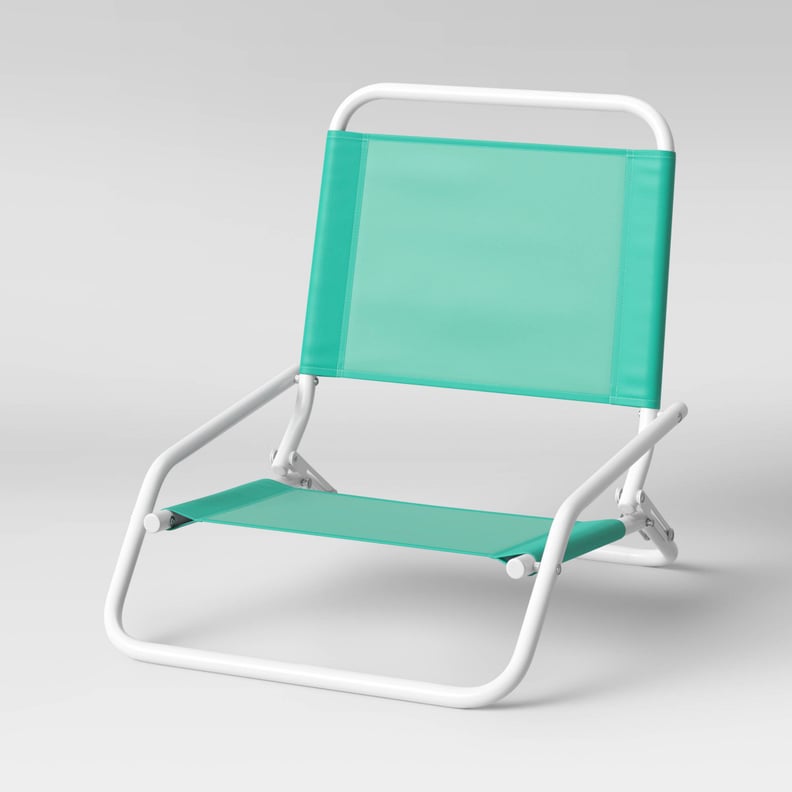 A Sea-Foam-Green Beach Chair: Sun Squad Beach Sand Chair