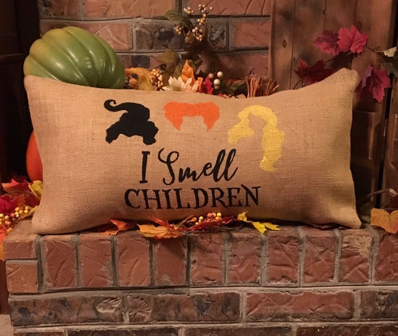 Hocus Pocus Burlap Pillow