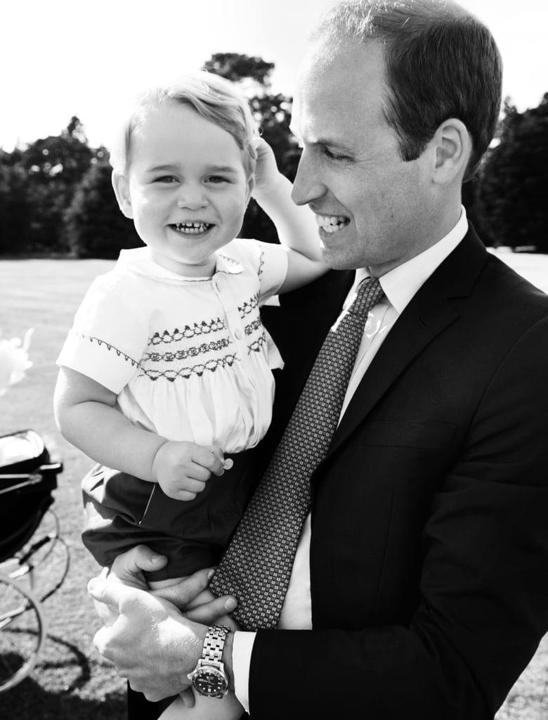 The adorable moments continued with one sweet capture of George with William.