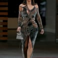 Whoa! Kim Kardashian's Velvet Brown Cutout Dress Made Me Do a Triple Take