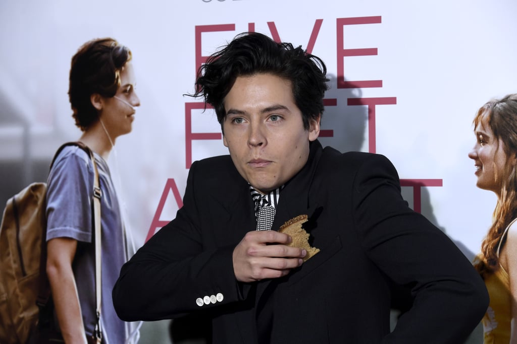Cole Sprouse Brings Bread to Five Feet Apart Premiere