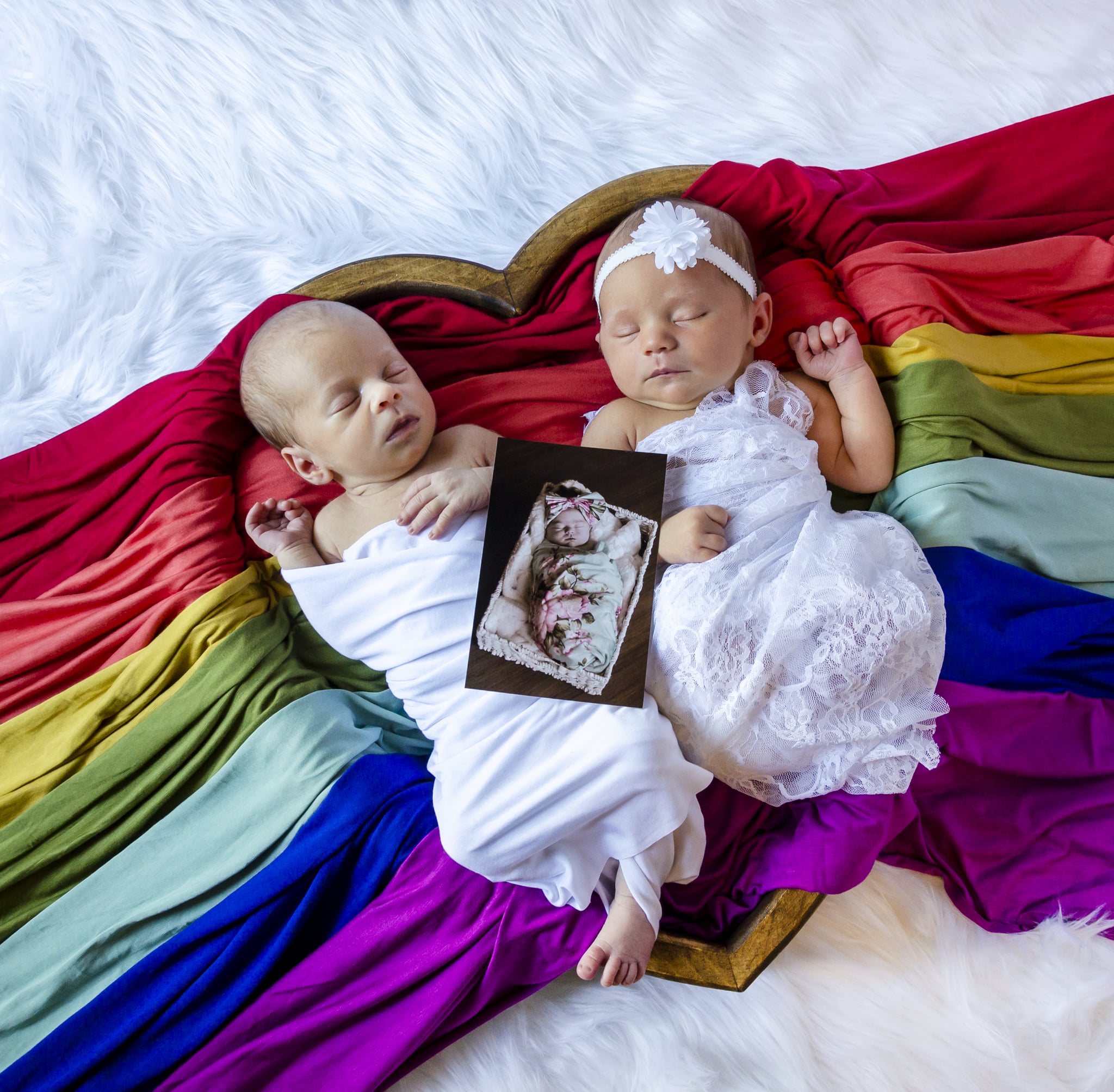Mom's Photo of Her Late Daughter With Twin Rainbow Babies ...
