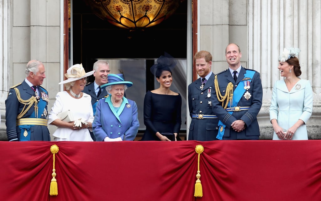 July: Meghan makes another Buckingham Palace balcony appearance to mark the centenary of the RAF.