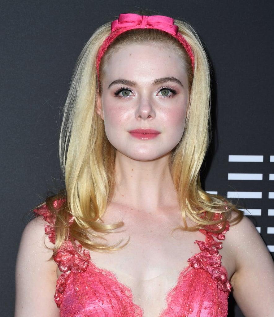 Elle Fanning Pink Rodarte Dress at Teen Spirit Premiere