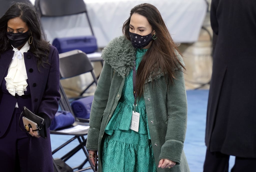 Meena Harris's Dress and Bedazzled Boots For Inauguration