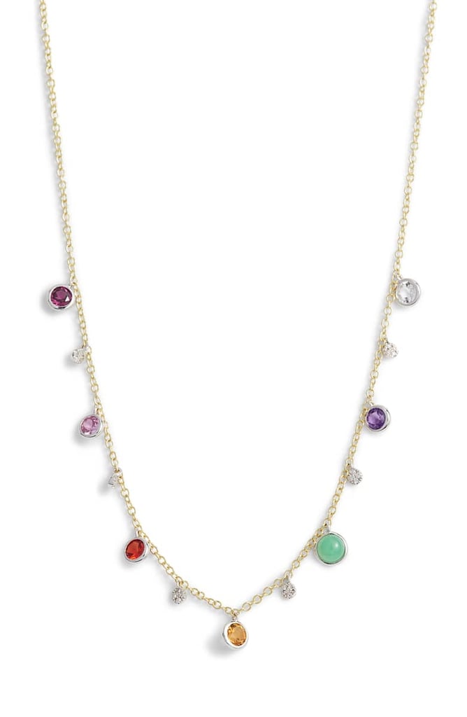 Meira T Multicolour Stone & Diamond Necklace