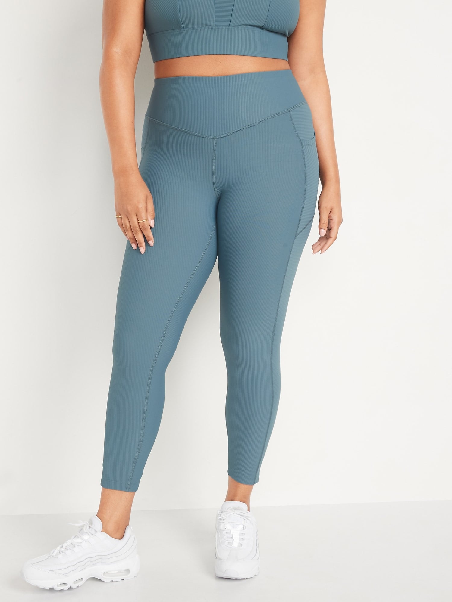 2023 High Waisted Yoga Leggings With Side Pockets For Women Quick