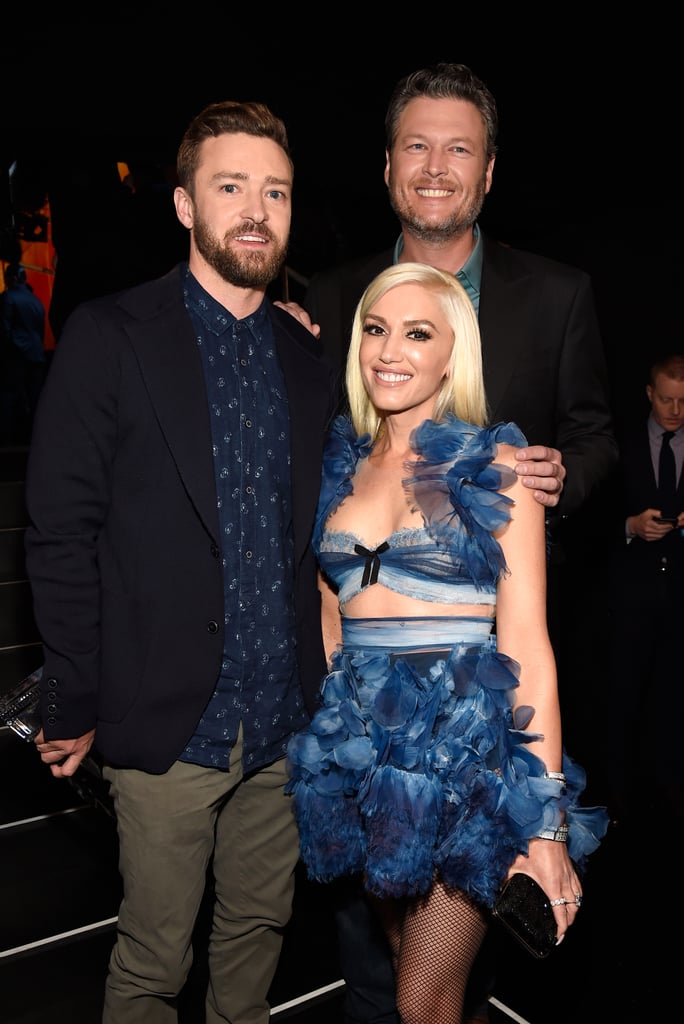 Pictured: Gwen Stefani, Justin Timberlake, and Blake Shelton