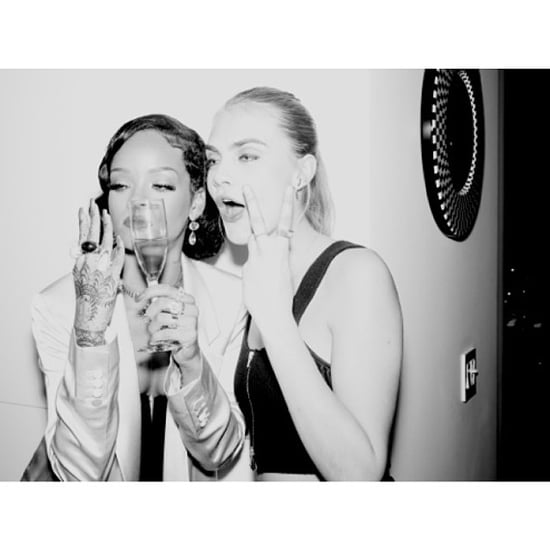 Rihanna and Cara Delevingne's Hair on New Year's Eve 2013