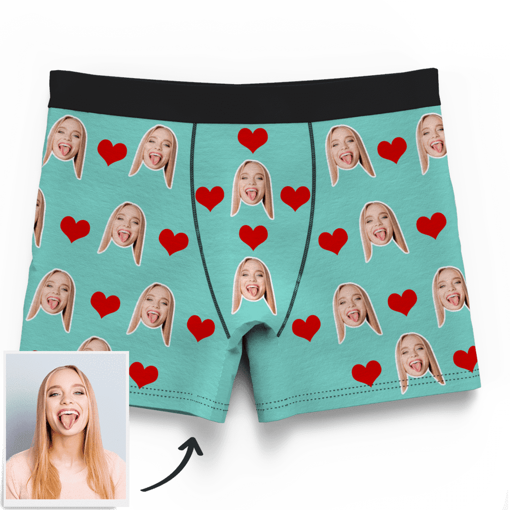 Custom Heart and Face on Boxer Briefs | The Best Boxer Shorts to Get ...