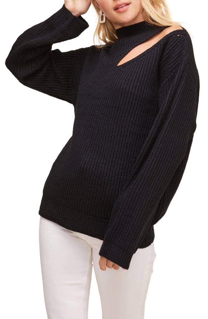 Astr the Label Cutout Turtleneck Sweater