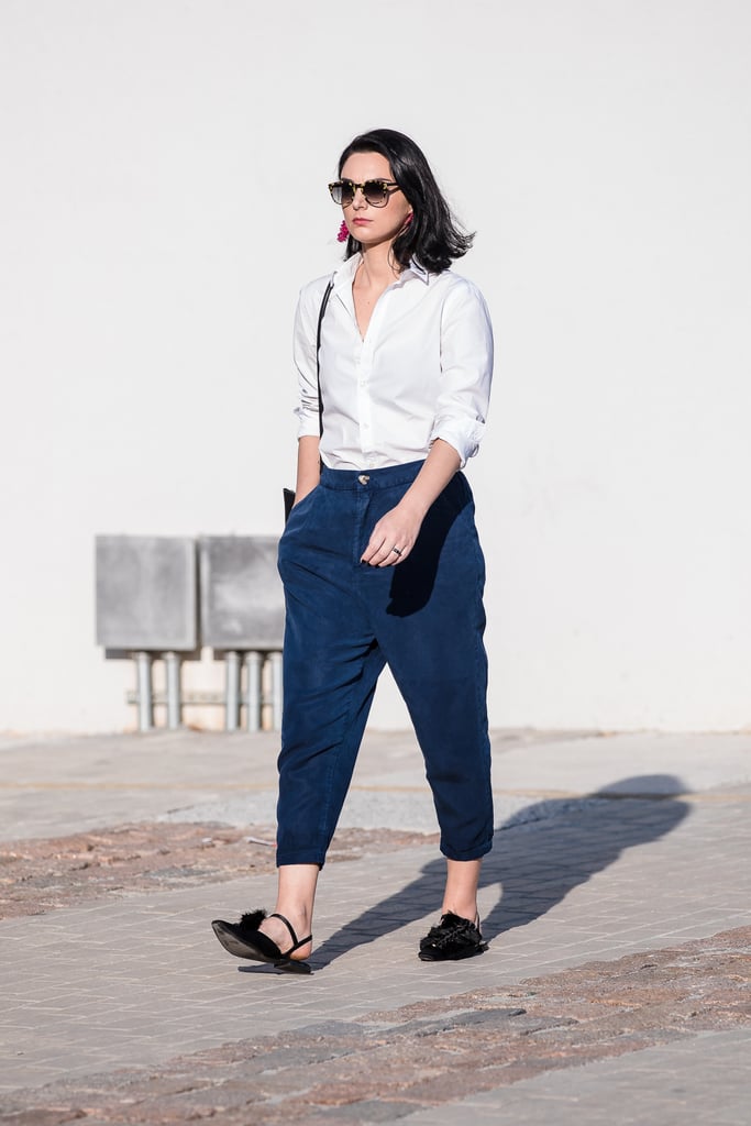 Style a Classic Button-Down With Capris