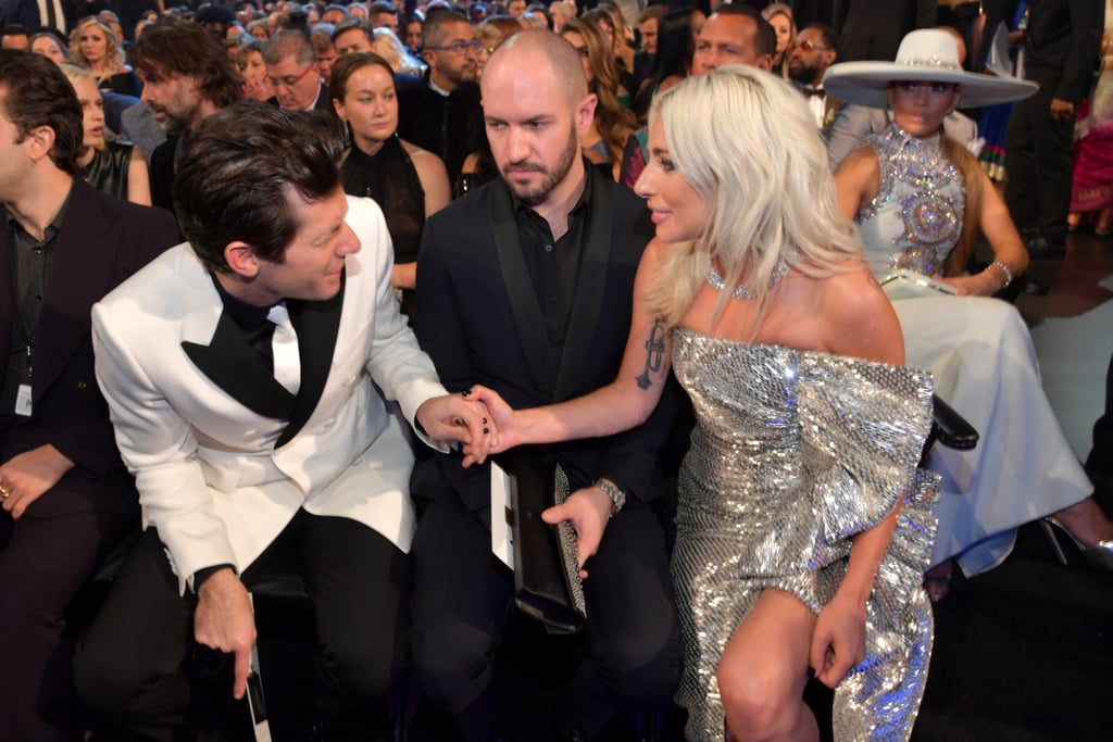 Pictured: Mark Ronson, Bobby Campbell, and Lady Gaga