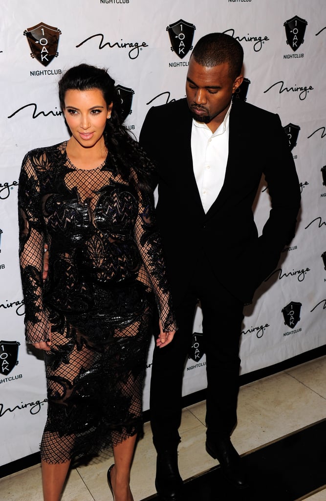 Pictures of Kanye West Checking Out Kim Kardashian