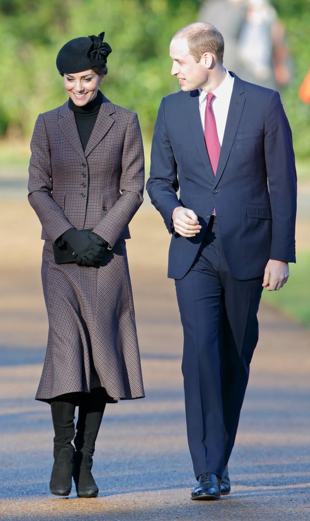 Kate Middleton and Prince William in Sandringham 2016