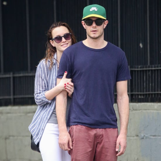 Adam Brody and Leighton Meester Walking in NYC