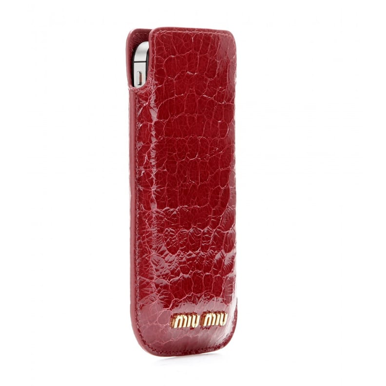 Miu Miu Snake Embossed Patent Leather iPhone Case