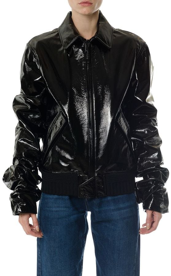 Saint Laurent Jacket With Ghatered Sleeves