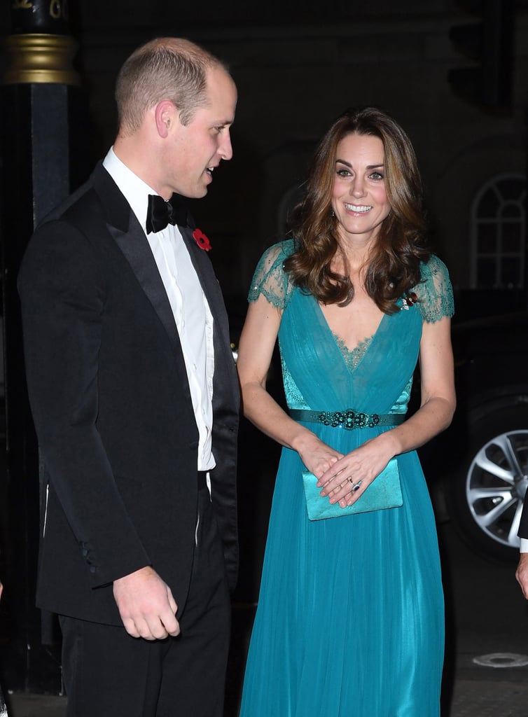 Kate Middleton Blue Jenny Packham Gown 2018