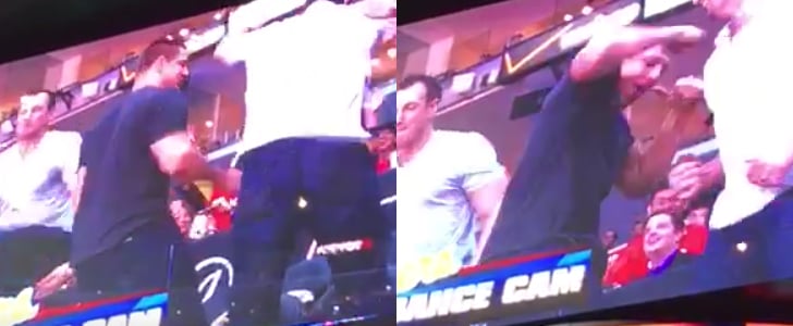 Rob Gronkowski at Clippers Game