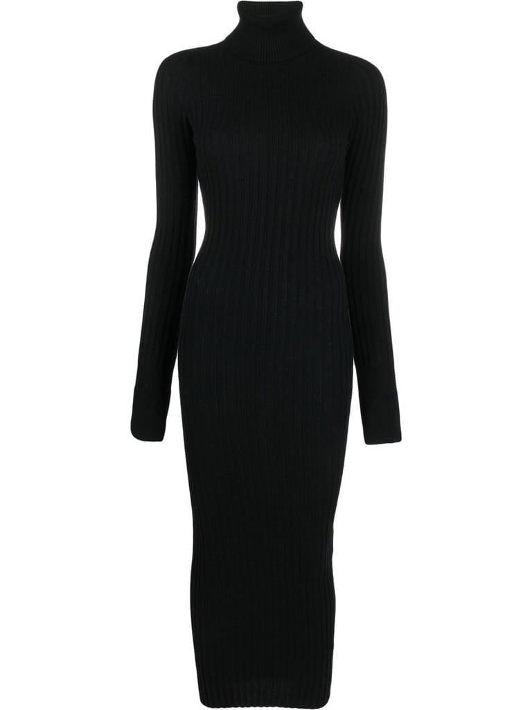 Megan Thee Stallion Black Turtleneck Dress Inspiration