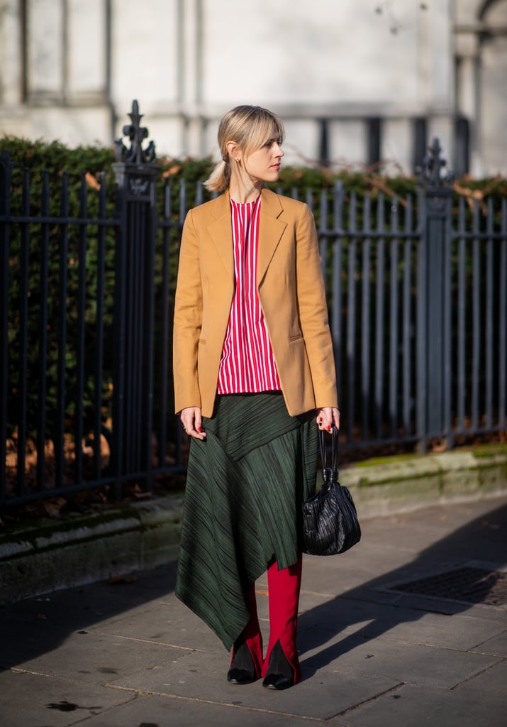 For work, layer one under a blazer and embrace a mixed color palette.