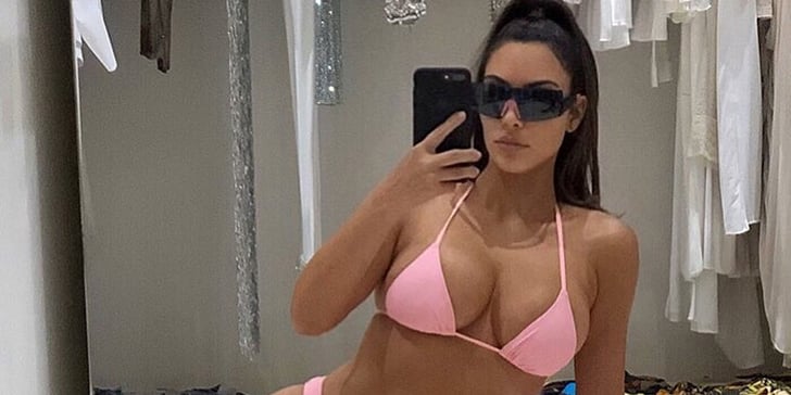 Kim Kardashian Packs For Vacation in a Bikini and Shades, 'Cause, Well, She's Kim Kardashian