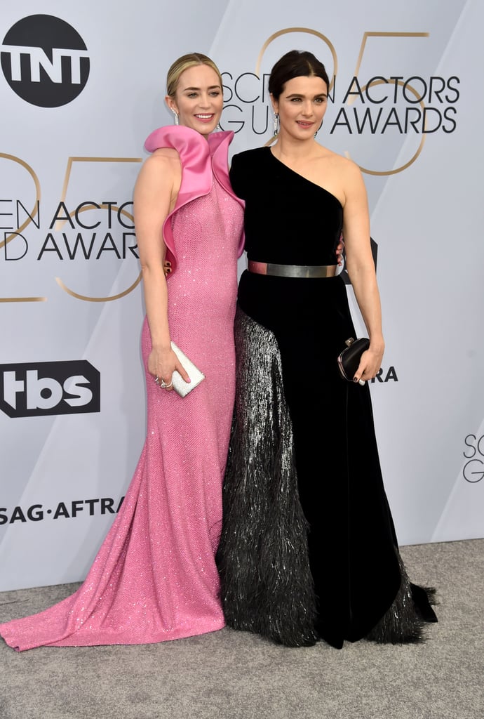Emily Blunt Pink Dress at the SAG Awards 2019