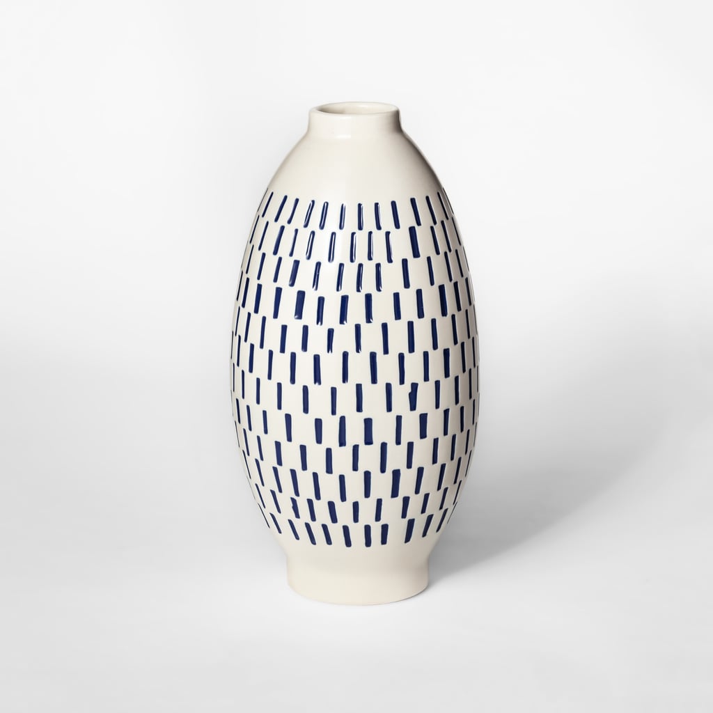 Get the Look: Large Blue Block-Print Vase