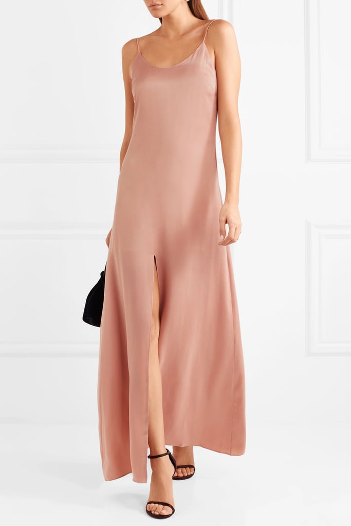 Alice + Olivia Eliza Washed-Silk Maxi Dress