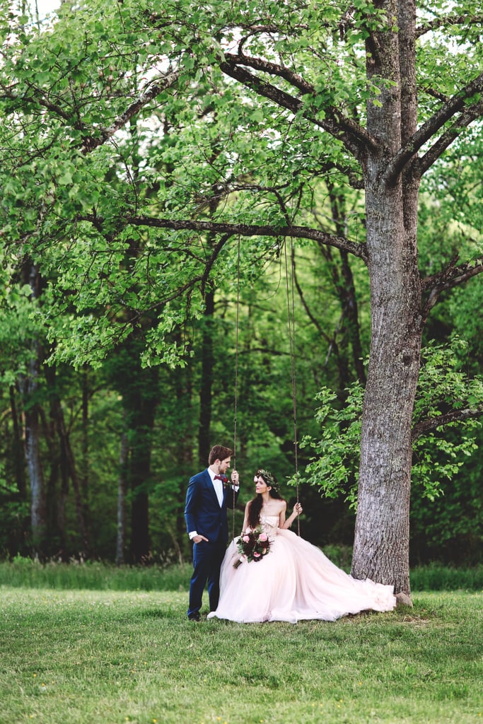 Woodsy Pink Bohemian Wedding Popsugar Love And Sex 3310