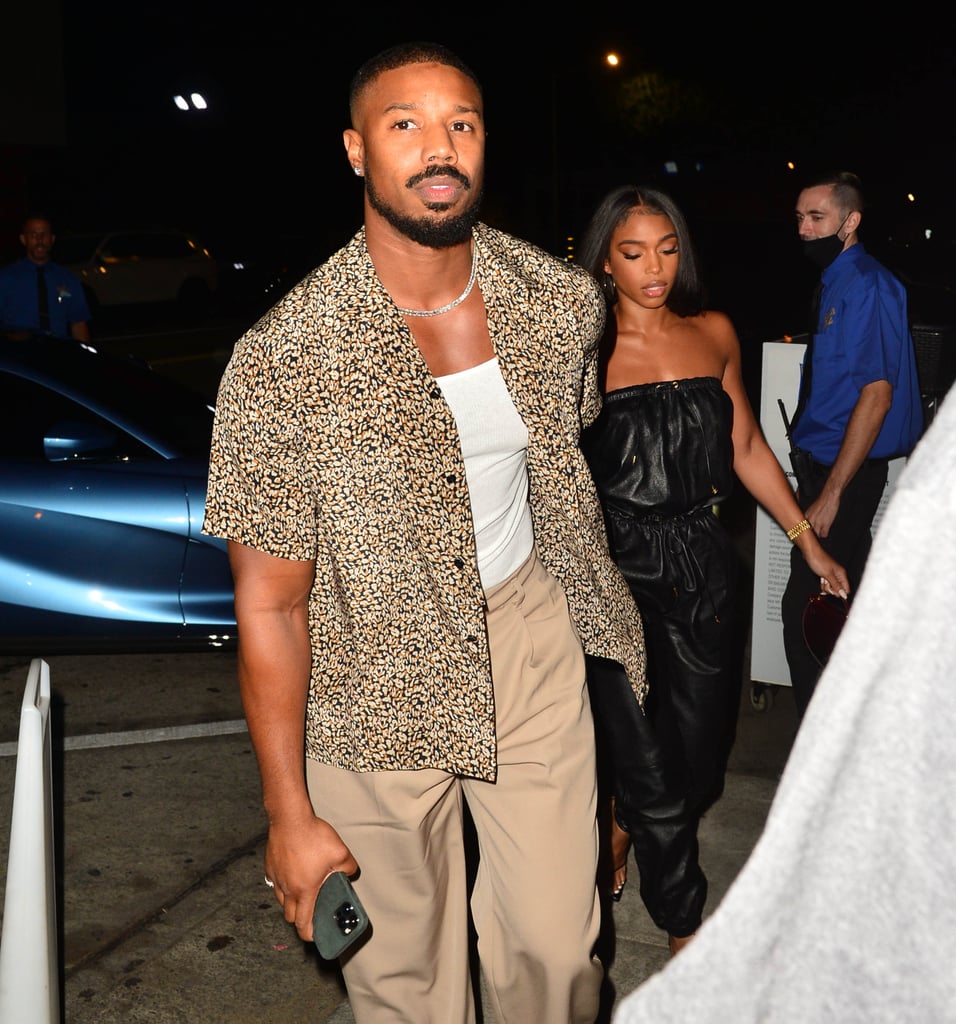 Lori Harvey Wears Celine Jumpsuit Out With Michael B. Jordan