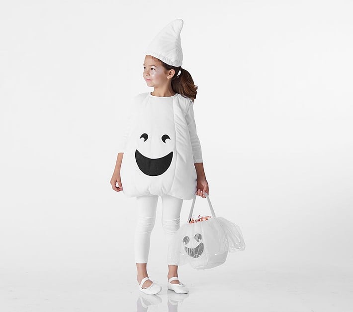 Kids Glow-in-the-Dark Puffy Ghost Halloween Costume