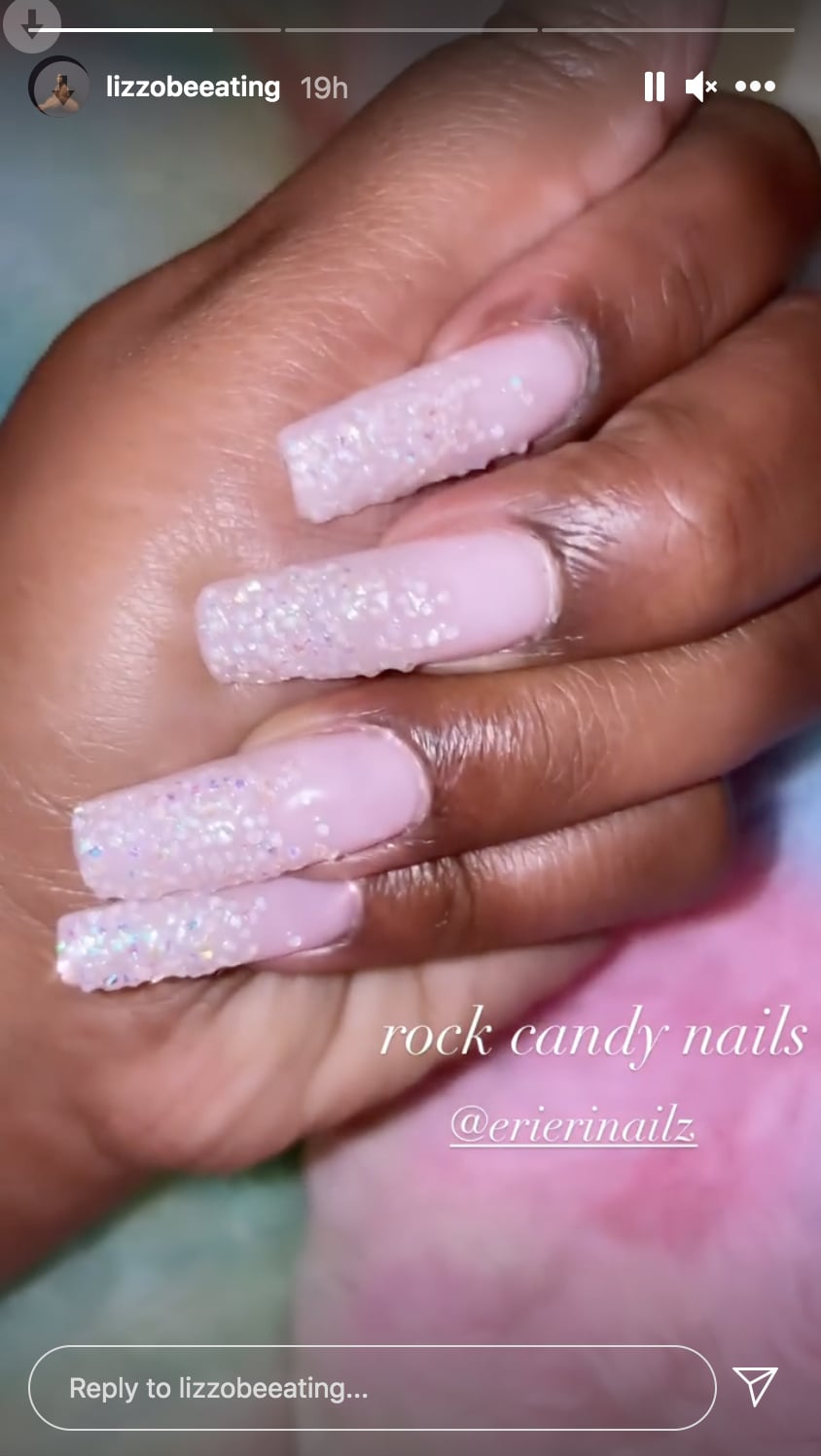 Short Pink Rhinestone Nails – Kandy Co Nails