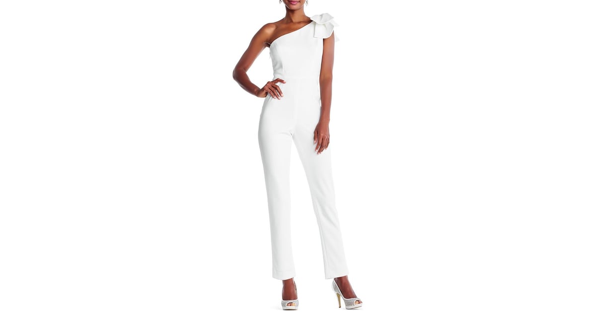 adrianna papell red jumpsuit