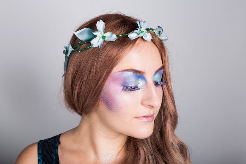 mermaid face makeup