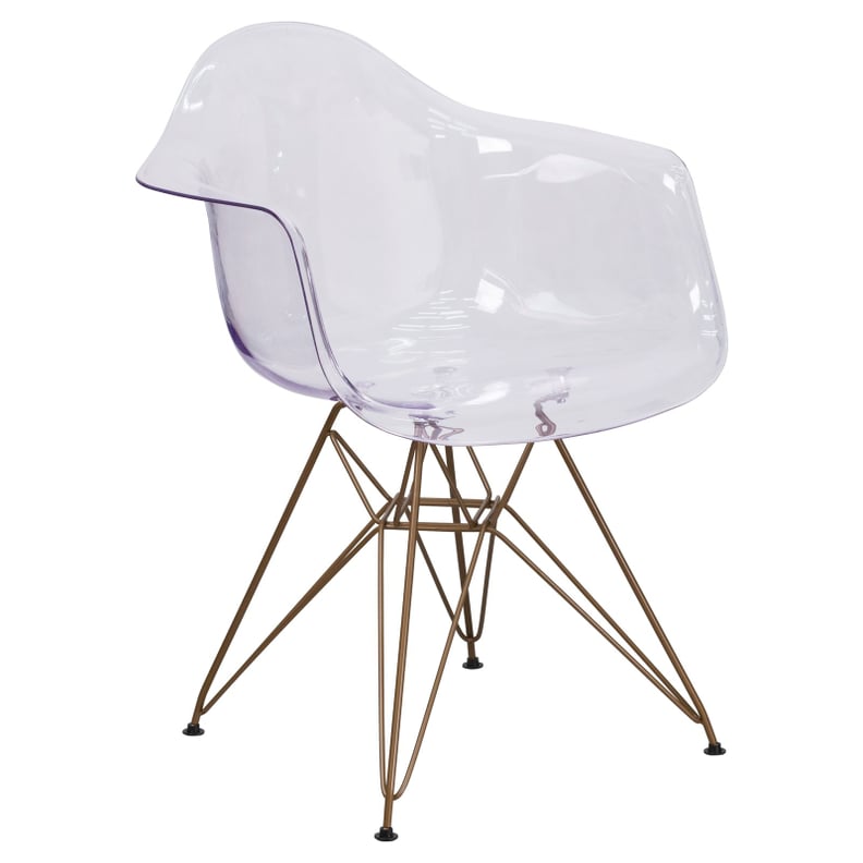 Flash Furniture Allure Series Transparent Side Chair