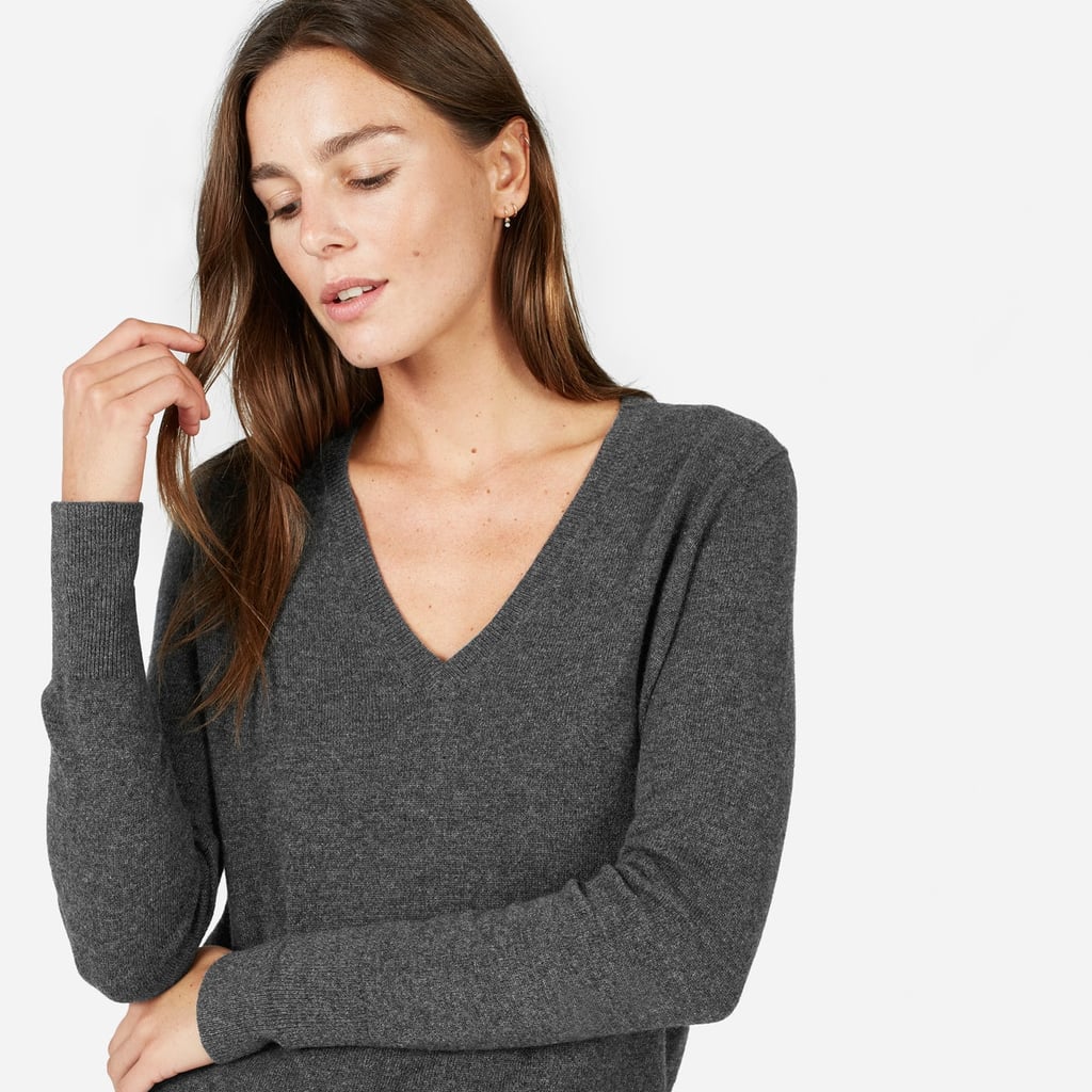 Everlane cashmere v neck sweaters on sale york cut out