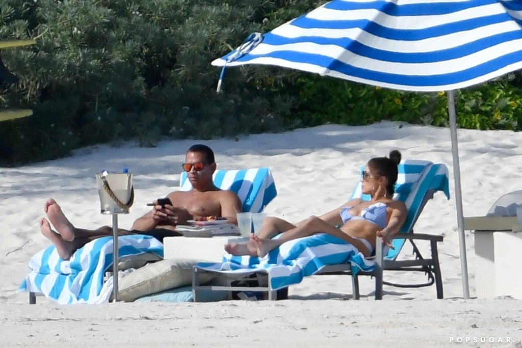 Jennifer Lopez and Alex Rodriguez in the Bahamas March 2019